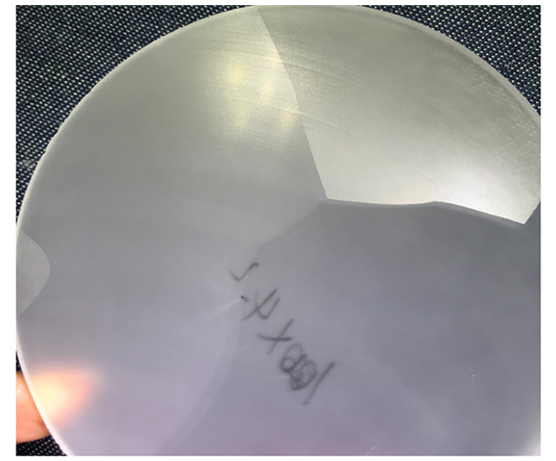 Pictures of polycrystalline of materials used in calcium fluoride  meniscus lenses