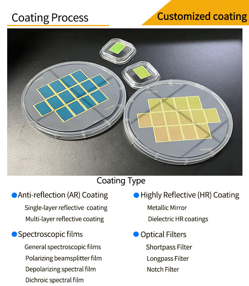 Barium fluoride round drilled Window Coating Options